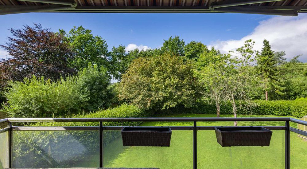 Blick vom Balkon