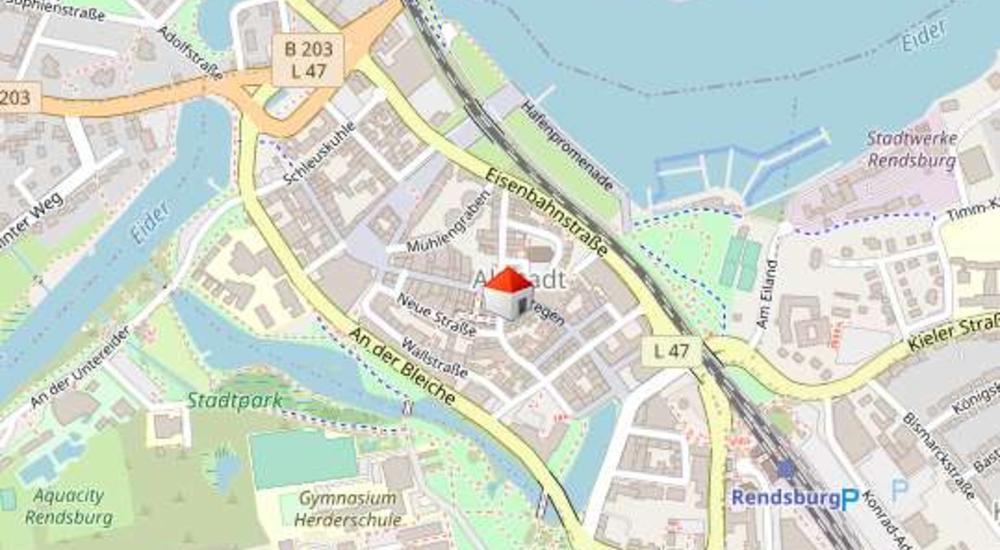 Lageplan Rendsburg