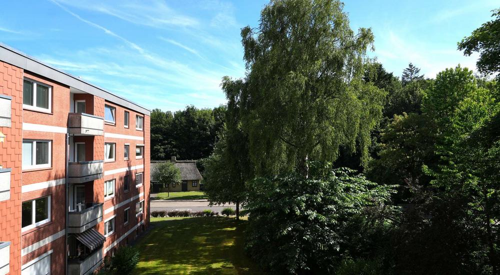 Ausblick vom sonnigem Südbalkon